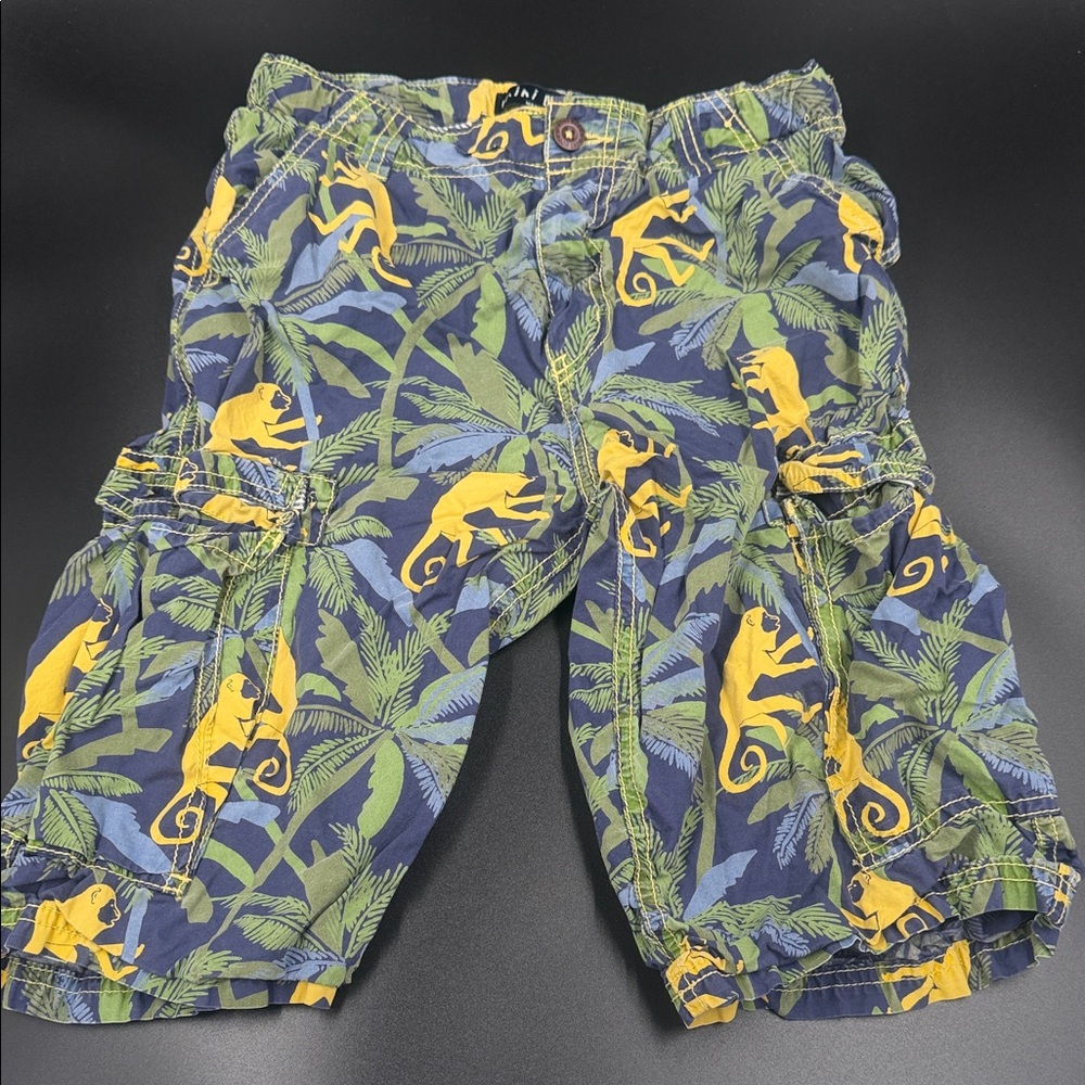 Mini Boden Jungle Print Shorts